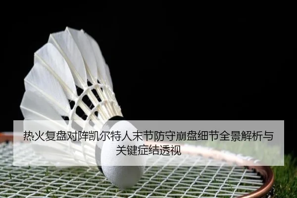 热火复盘对阵凯尔特人末节防守崩盘细节全景解析与关键症结透视